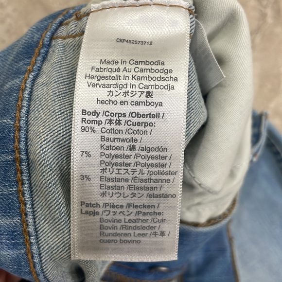 Madewell 10 in High Rise Skinny Jeans Exposed Button Fly M5327 Sz 25 - Picture 4 of 14